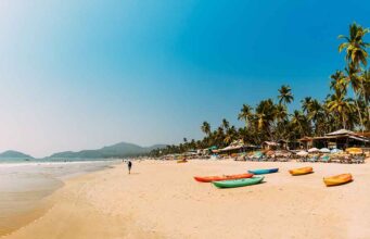 5 Amazing Things To Do In Goa: A Guide To The Incredible Experiences Awaiting You! beautiful picturesque goan beach with sand sea and trees